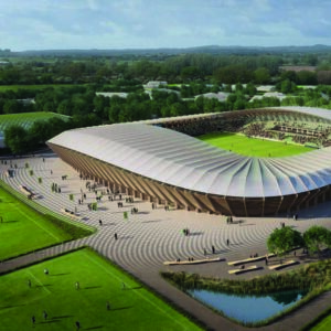 First Mass Timber stadium