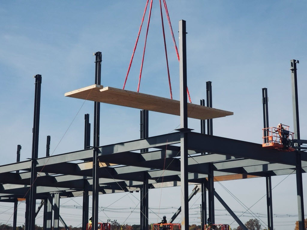 Construcción con CLT de Microsoft Data Center